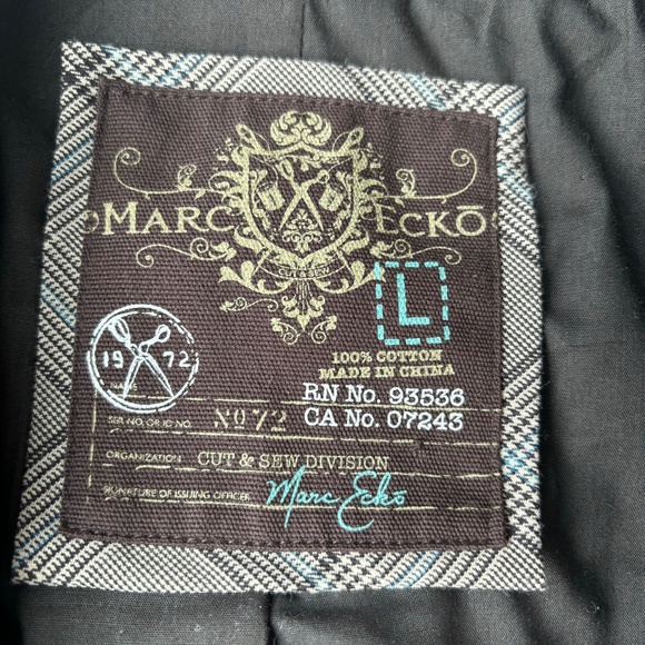 Marc Ecko Immortalize Blazer Sport Coat Jacket Mens Large Egyptian Stripe - Picture 5 of 9